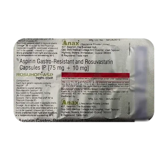 rosuhop asp 10/75mg capsule 10's
